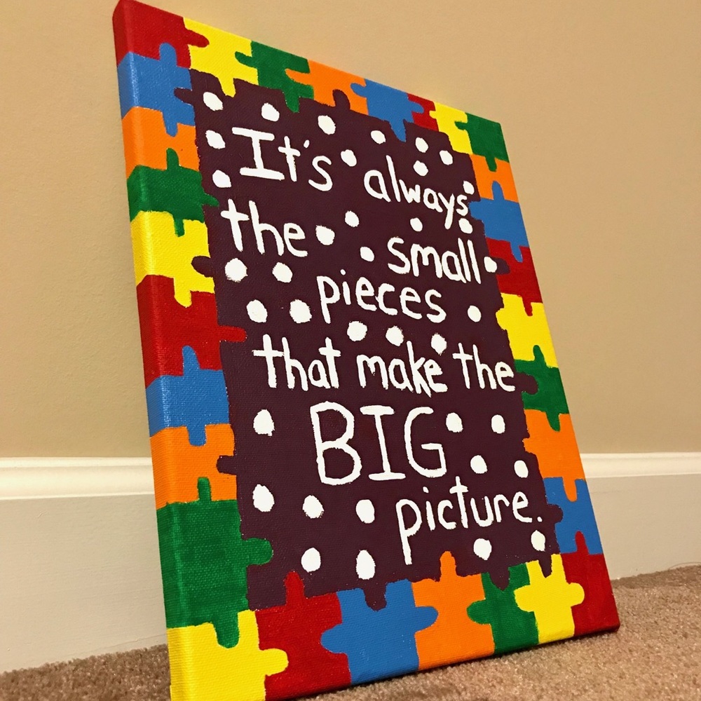 Handpainted 11x14 canvas